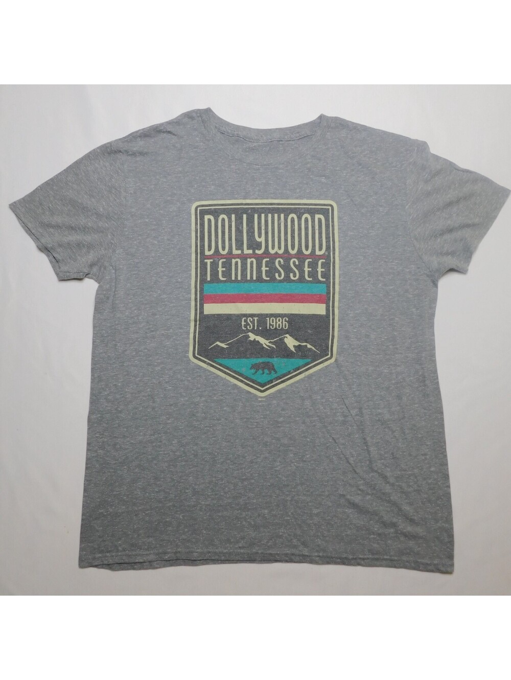 Dollywood Tennessee Shirt Adult Large L Grey Graphic Tee Theme Park Est 1986 Bea